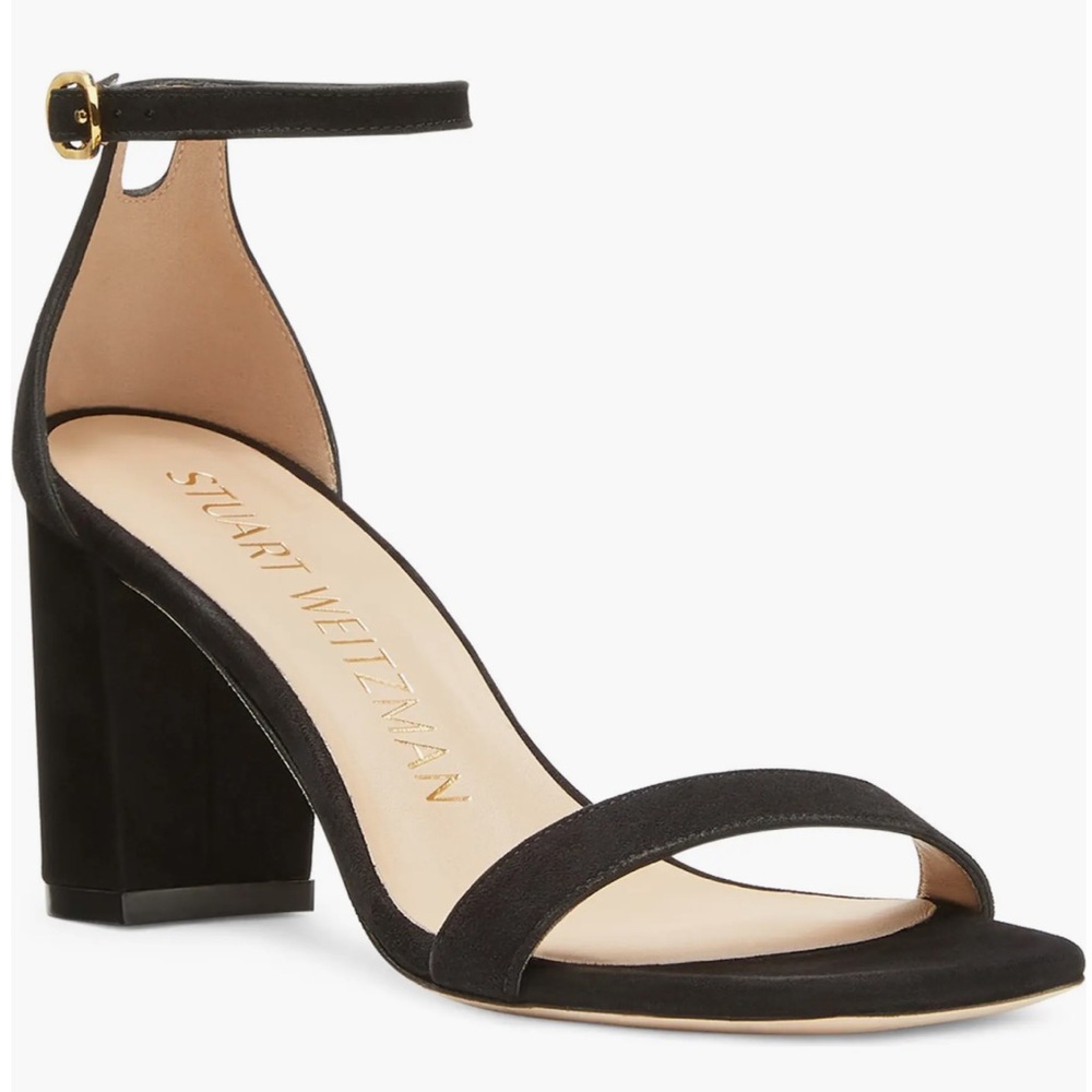 🌹STUART WEITZMAN🌹Nudistcurve 75 Block Heel Sandal Size: 6.5B